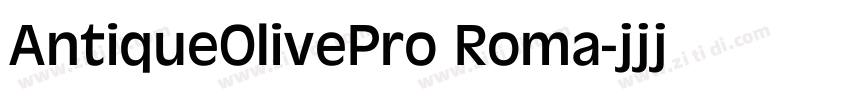 AntiqueOlivePro Roma字体转换
